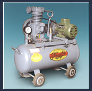 Portable Air Compressor - 1/4 H.P., 19.85 Litres Tank Capacity | 700 R.P.M., 2.00 cu.ft/min Displacement, Lightweight 25 kgs