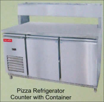 Pizza Refrigerator Counter With Container