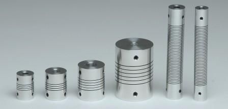 Torsionally Rigid Flexible Couplings - Self-Aligning for Angular, Parallel, and Skew Misalignments | Transmits Torque and Motion with Precision