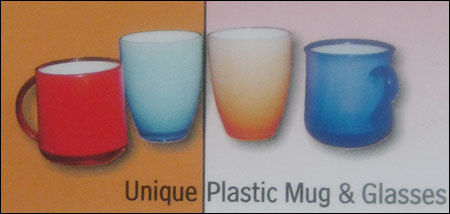 Plastic Mug And Glasses