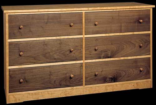 Six Drawer Side by Side Chest of Drawer