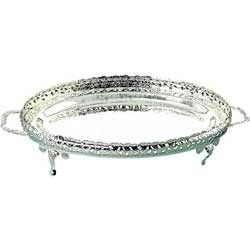Round Silver Plated Tray