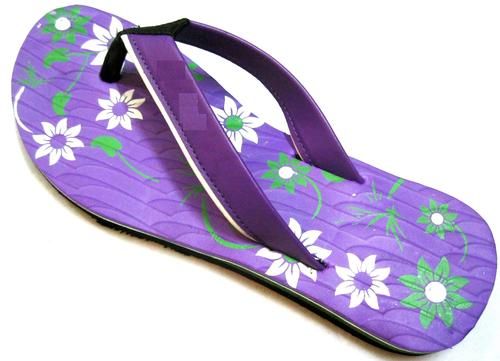 Flower Print Slipper