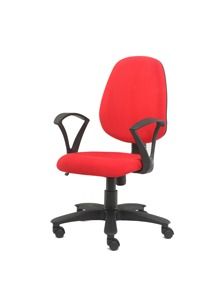 Office Staff Medium Back Red Chair