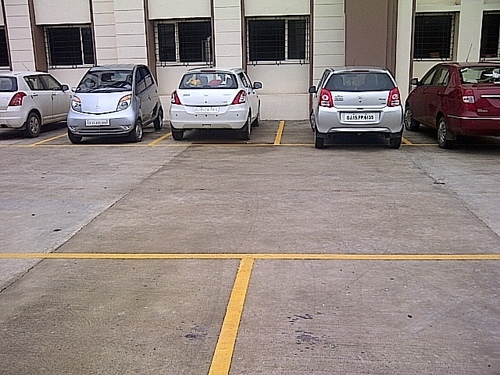 Office Parking Areas Road Marking By AUTOMAT ROAD SAFETY PVT. LTD.