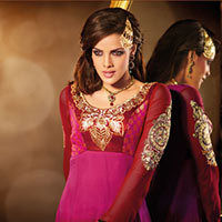 Georgette Churidar Salwar Kameez