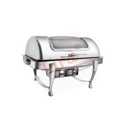 Rectangular Roll Top Chafing Dish - Premium Quality Stainless Steel, Sleek Design for Effortless Serving