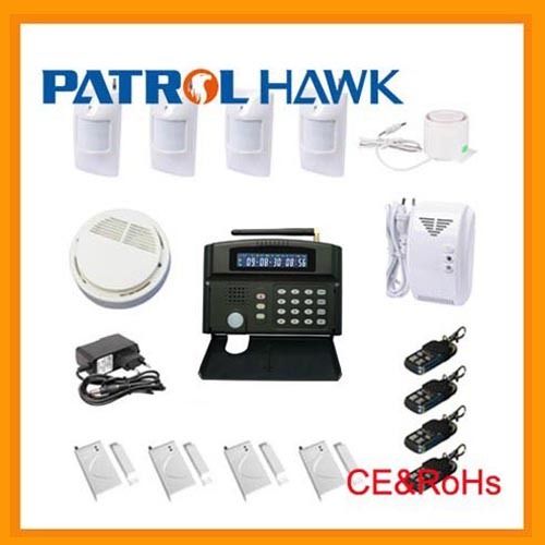 LCD Diaplay And Keypad Monitor Alarm System With Smoke Detector