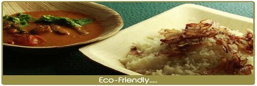 Eco-Friendly Areca Leaf Bowl with Tray