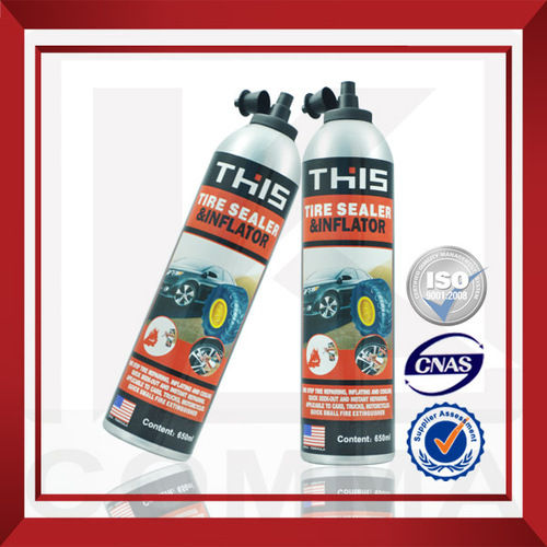 ISO9001 Aerosel Car Tire Sealant 450ml