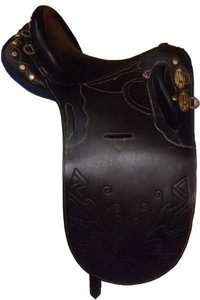 Black Stock Saddle