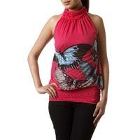 Printed Sleeveless Tops