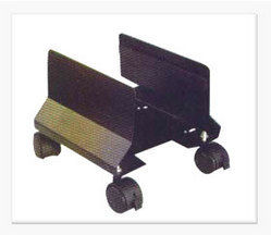 CPU Trolley - 16 Gauge CRCA Powder Coated Metal Sheet, Adjustable Width & Lockable Wheels for Stability