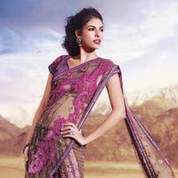 Net Lehenga Saree