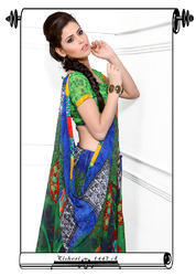 Latest Saree Designs: red printed crepe saree | Indian beauty saree, Blouse  design models, Saree designs