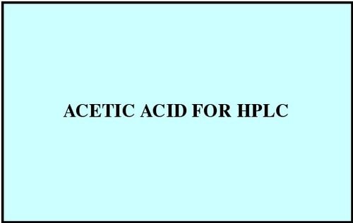 Acetic Acid For Hpcl