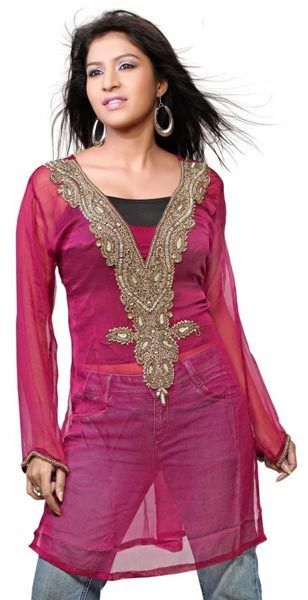 Designer Chiffon Kurtis