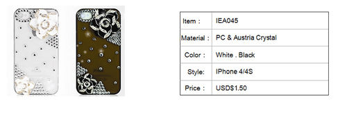 iPhone 4S Rose Design Case