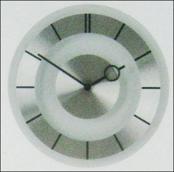 Metal Glass Wall Clock