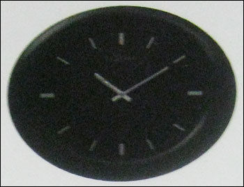 Oval Black Wall Clock