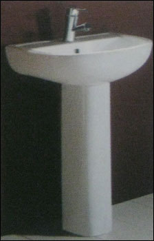 फुल और हाफ पेडस्टल के साथ कॉम्पैक्ट-बेसिन