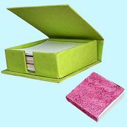 Designer Handmade Paper Slip Pad Box