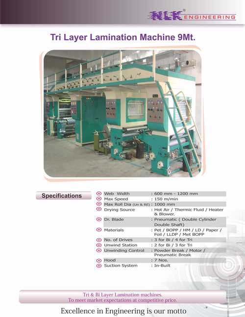 TRI Layer Lamination Machine