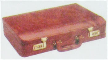 leather suitcase