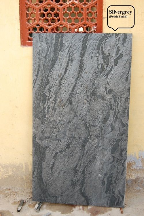 Silver Grey Slate Stone