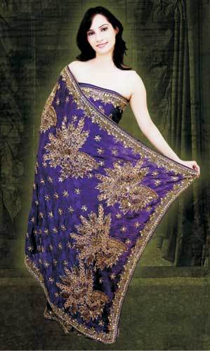 Designer Crepe Saree