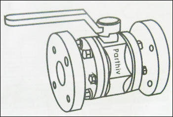 P.P. Ball Valves Flanged End