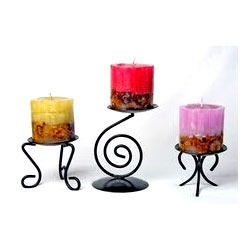 Color Changing Pillar Candle