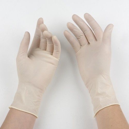 Disposable Synthetic Gloves - Latex Free, Non Sterile, Powder Free, Beaded Cuff | Ambidextrous Fit, Excellent Flexibility and Touch Sensitivity