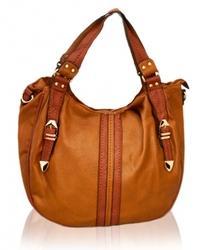 Tan Middle Stripe Handbag