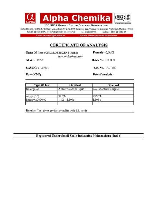 Chlorobenzene Ar