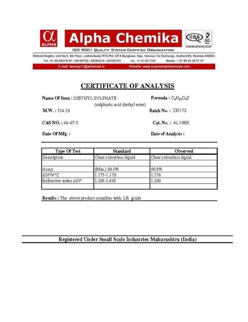 Diethyl Sulphate