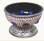 Round Glass Ashtray With Silver Work By Quality Products of India