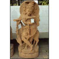 Sandstone Krishna Statue