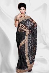 Ladies Black Saree