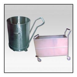 S.S Wet And Dry Linen Trolley