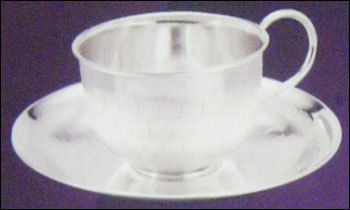 Silver Cup With Plate W019