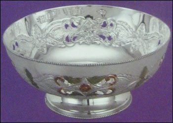 silver fruit bowl