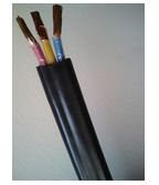 Black Submersible Pump Flat Cable