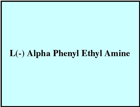 L(-) Alpha Phenyl Ethyl Amine