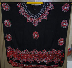 Rayon Batik Embroidered Kaftan