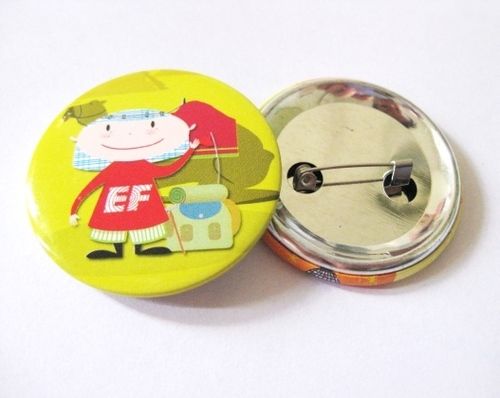 Round Tin Button Badge