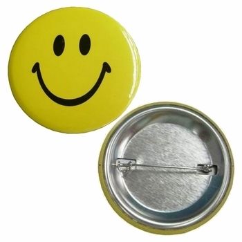 Tin Button Badge With Safety Pin