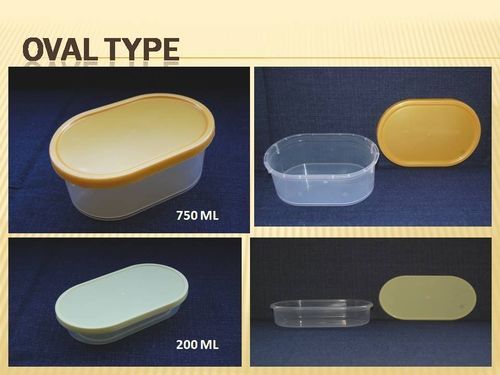  Oval Type Plastic Box