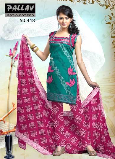 Any Ladies Churidar Cotton Full Sleeves Suits at Best Price in