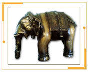 Metal Crafted Elephant Sculpture